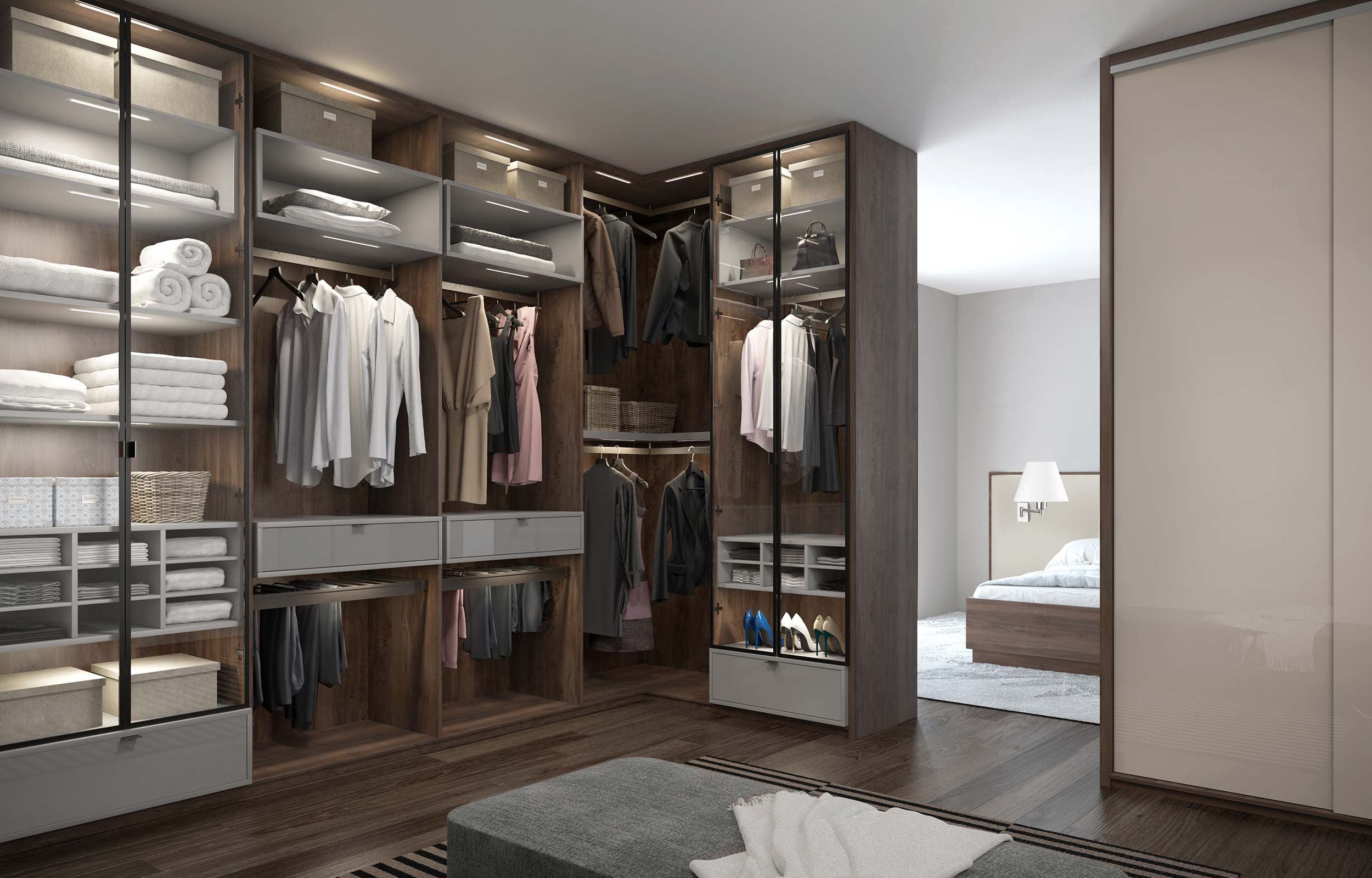 Walk-in wardrobe